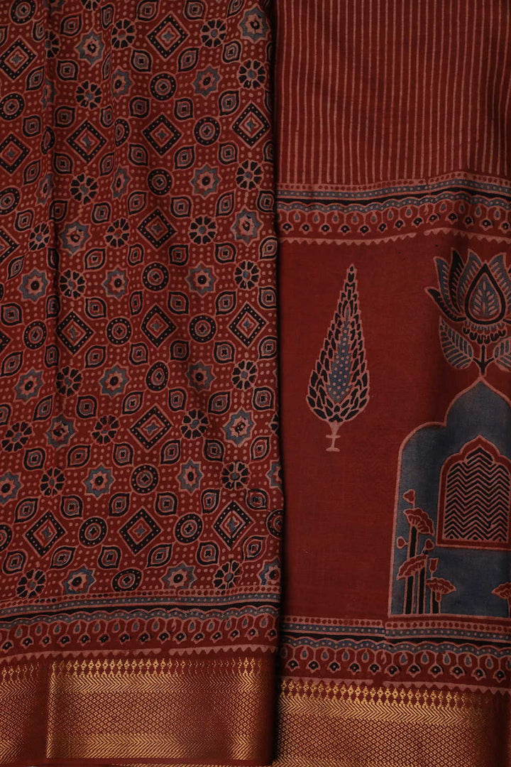 Mul Mul Ajrak Sarees - Matkatus 