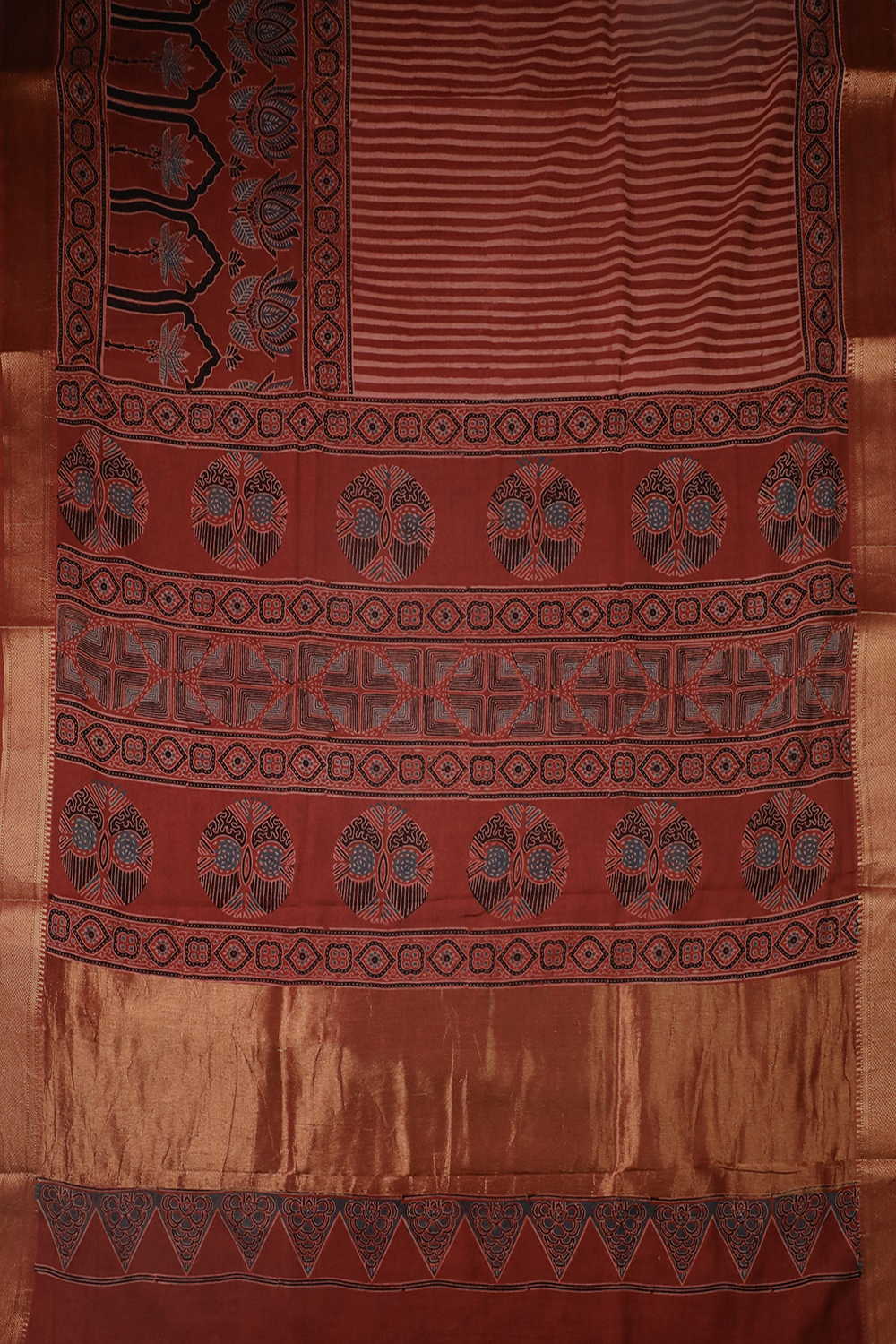 Block Printed Saree - Matkatus 