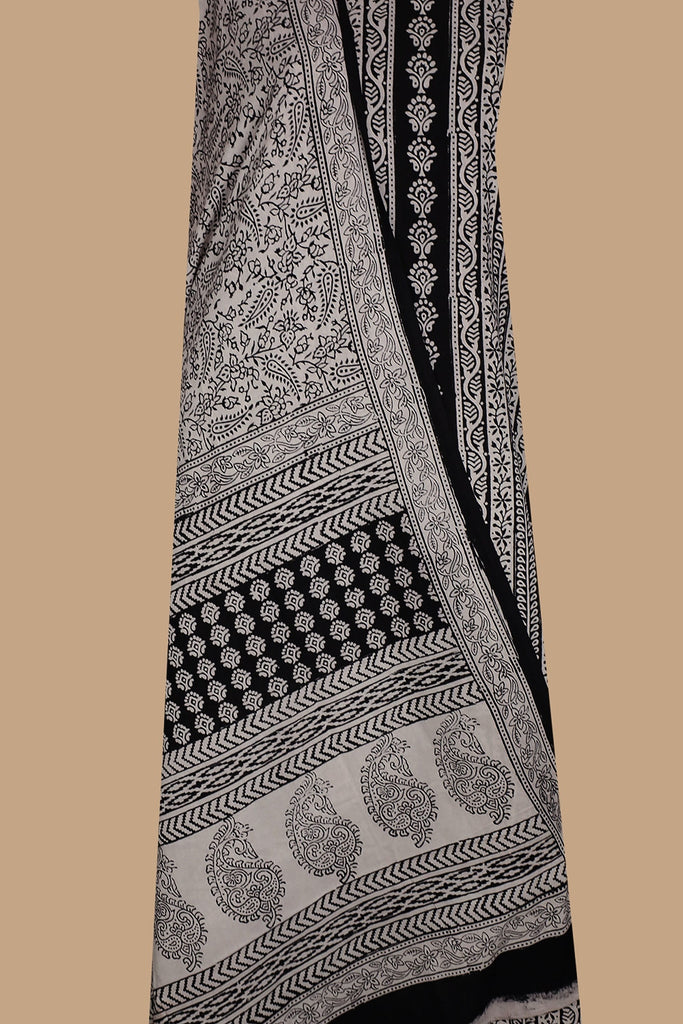 Bagh Print Unstitched Cotton Salwar Suit & Chiffon Dupatta Yellow & Red 1 -  Richa Pandey - 2637510