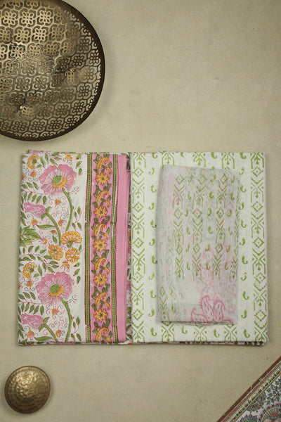Mul Mul - Buy Mul Mul Block Printed Cotton Unstitched Suits Online ...