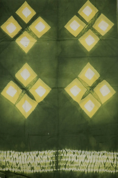 Faded Light Green Shibori Cotton Dupatta