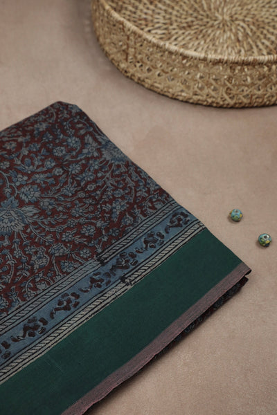 Printed kalamkari Saree-Matkatus 