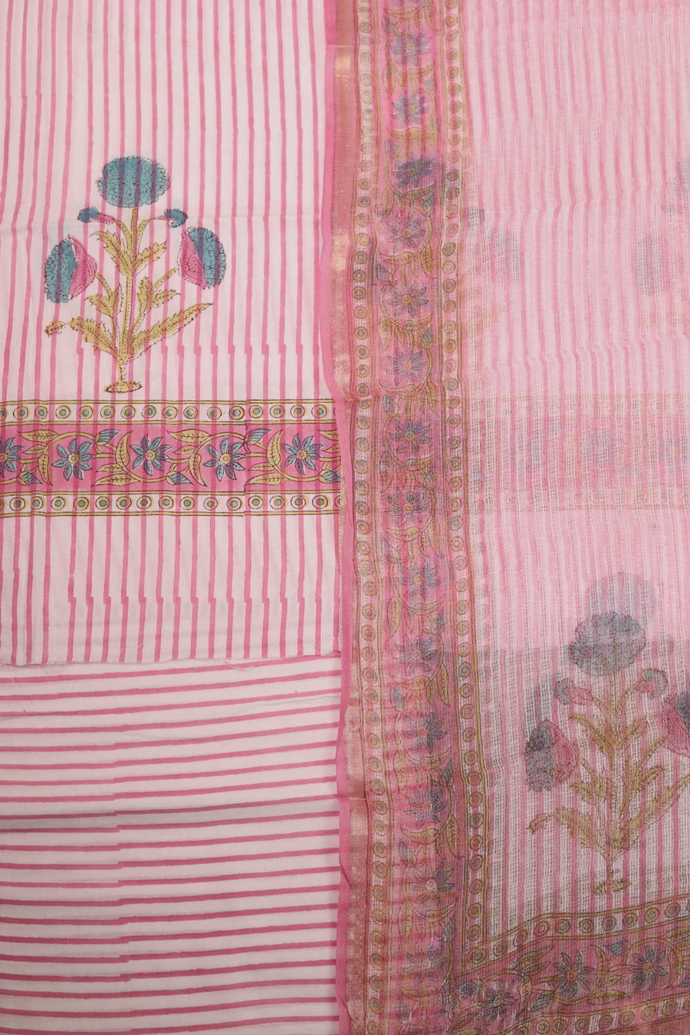 Block Printed Cotton Suits - Matkatus 