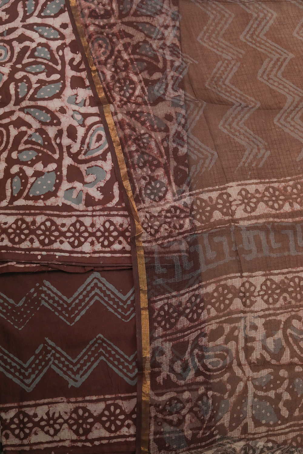 Block Printed Cotton Suits - Matkatus 