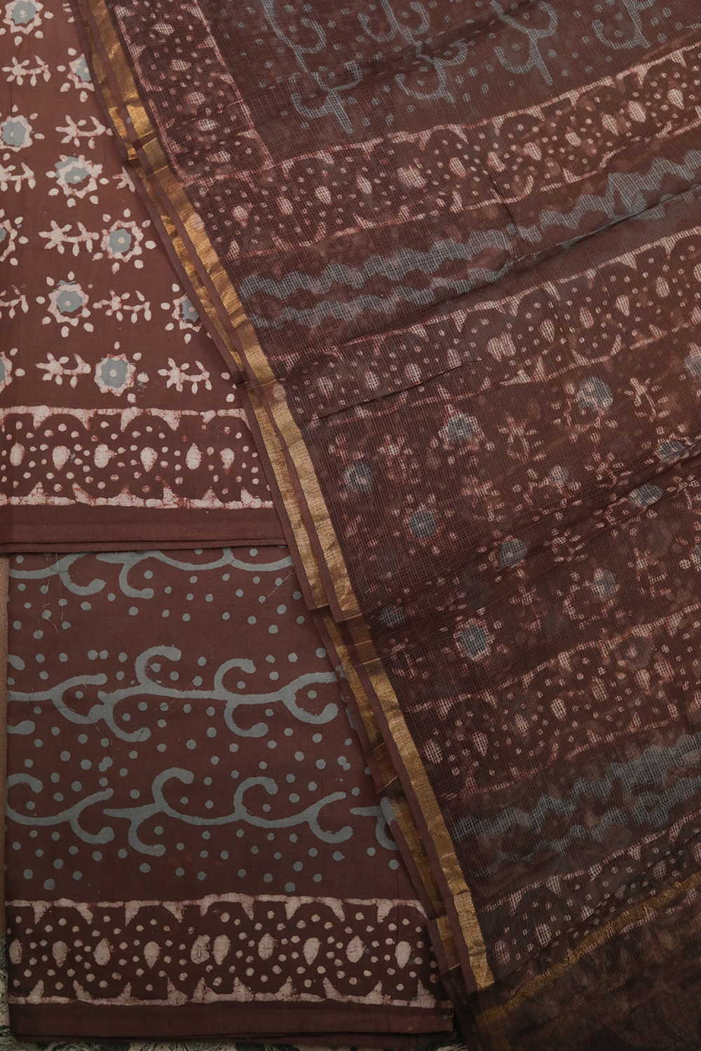 Block Printed Cotton Suits - Matkatus 