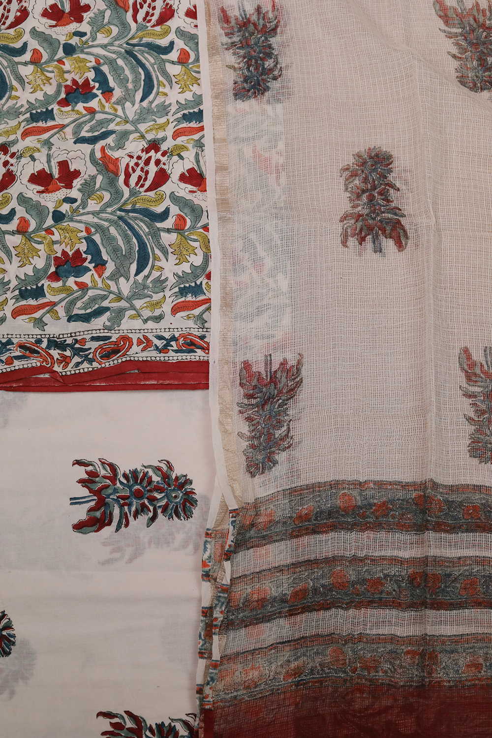 Block Printed Cotton Suits - Matkatus 