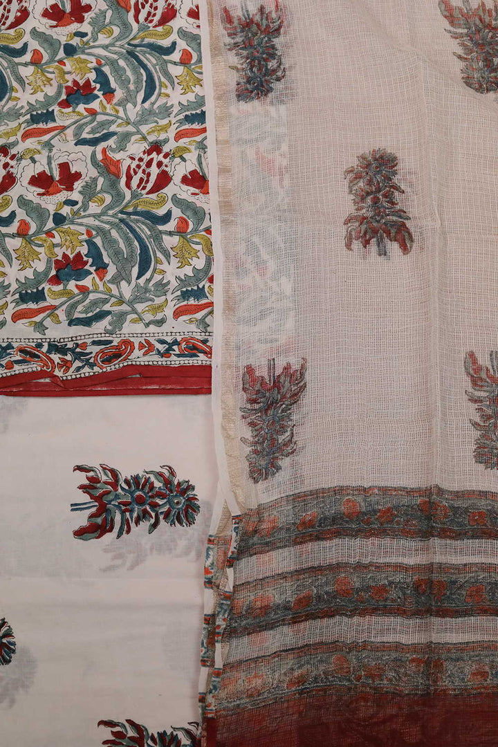 Block Printed Cotton Suits - Matkatus 