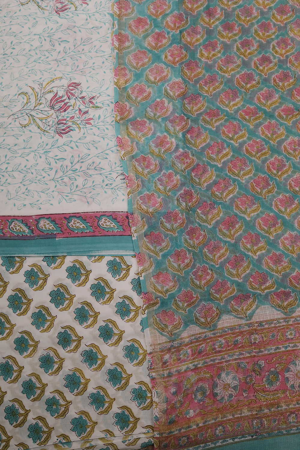 Block Printed Cotton Suits - Matkatus 