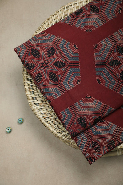 Ajrak Cotton Fabric-Matkatus