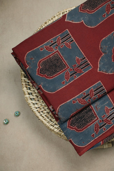 Ajrak Cotton Fabric-Matkatus