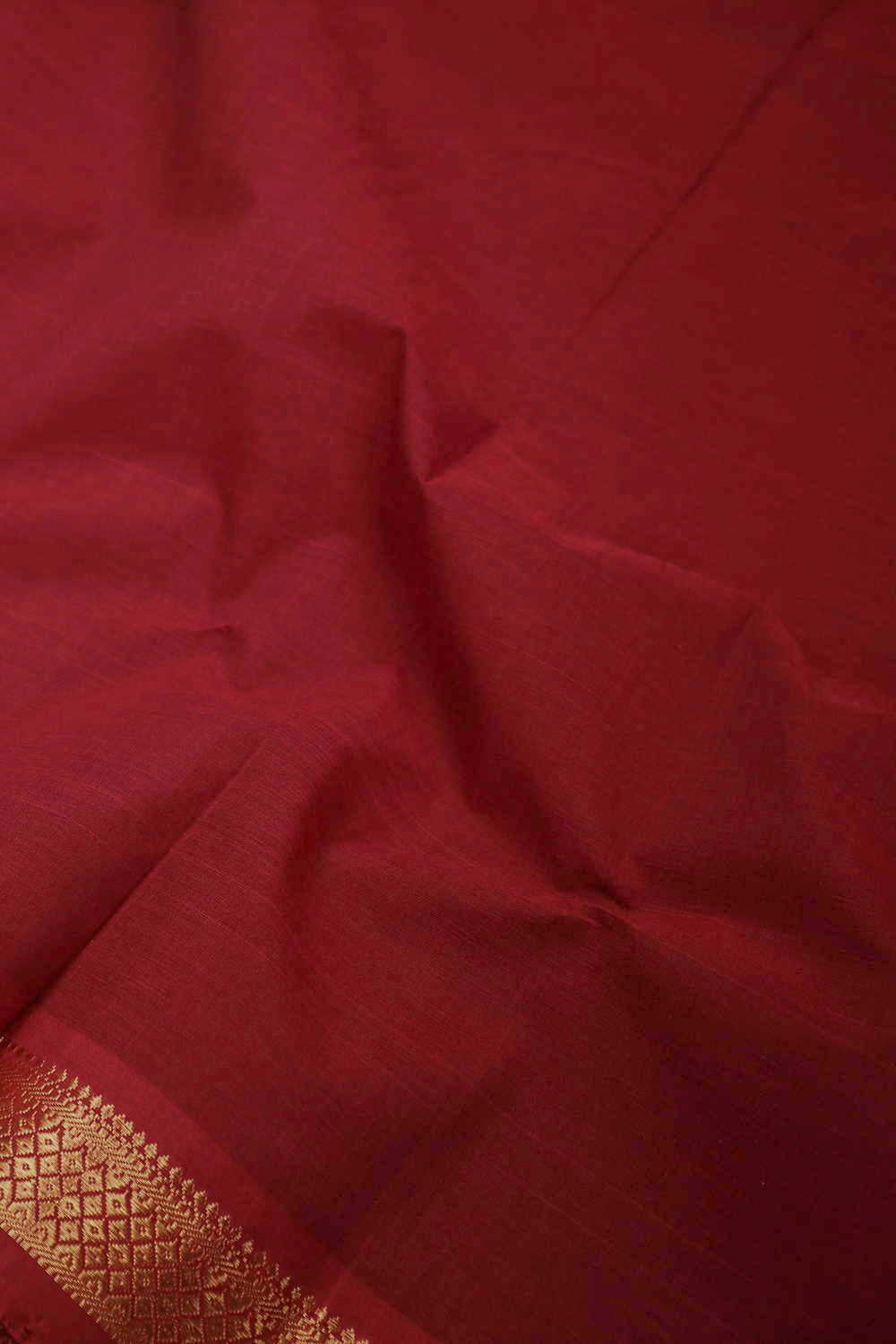 Red Mangalagiri Cotton Fabric - 0.75m