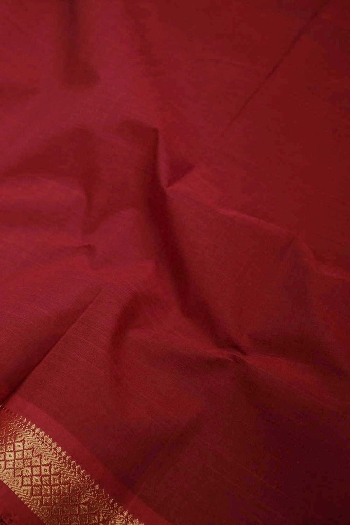 Red Mangalagiri Cotton Fabric - 0.75m