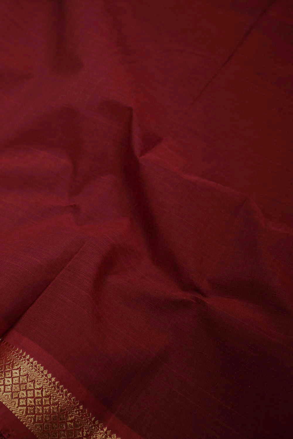 Maroon Mangalagiri Cotton Fabric