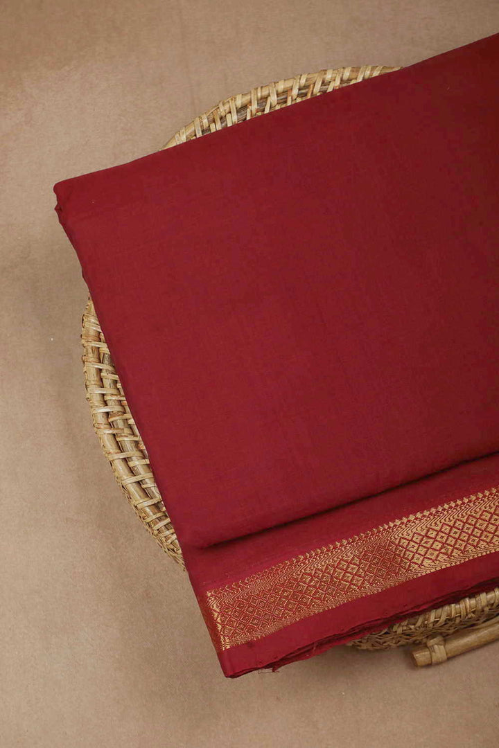 Red Mangalagiri Cotton Fabric - 0.75m