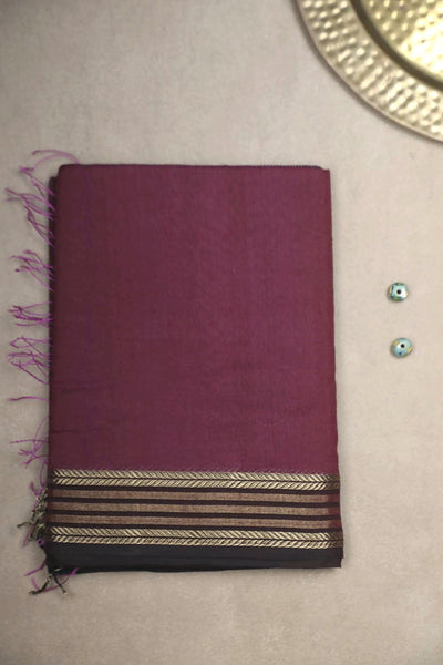 Maheshwari Silk Cotton Saree-Matkatus 