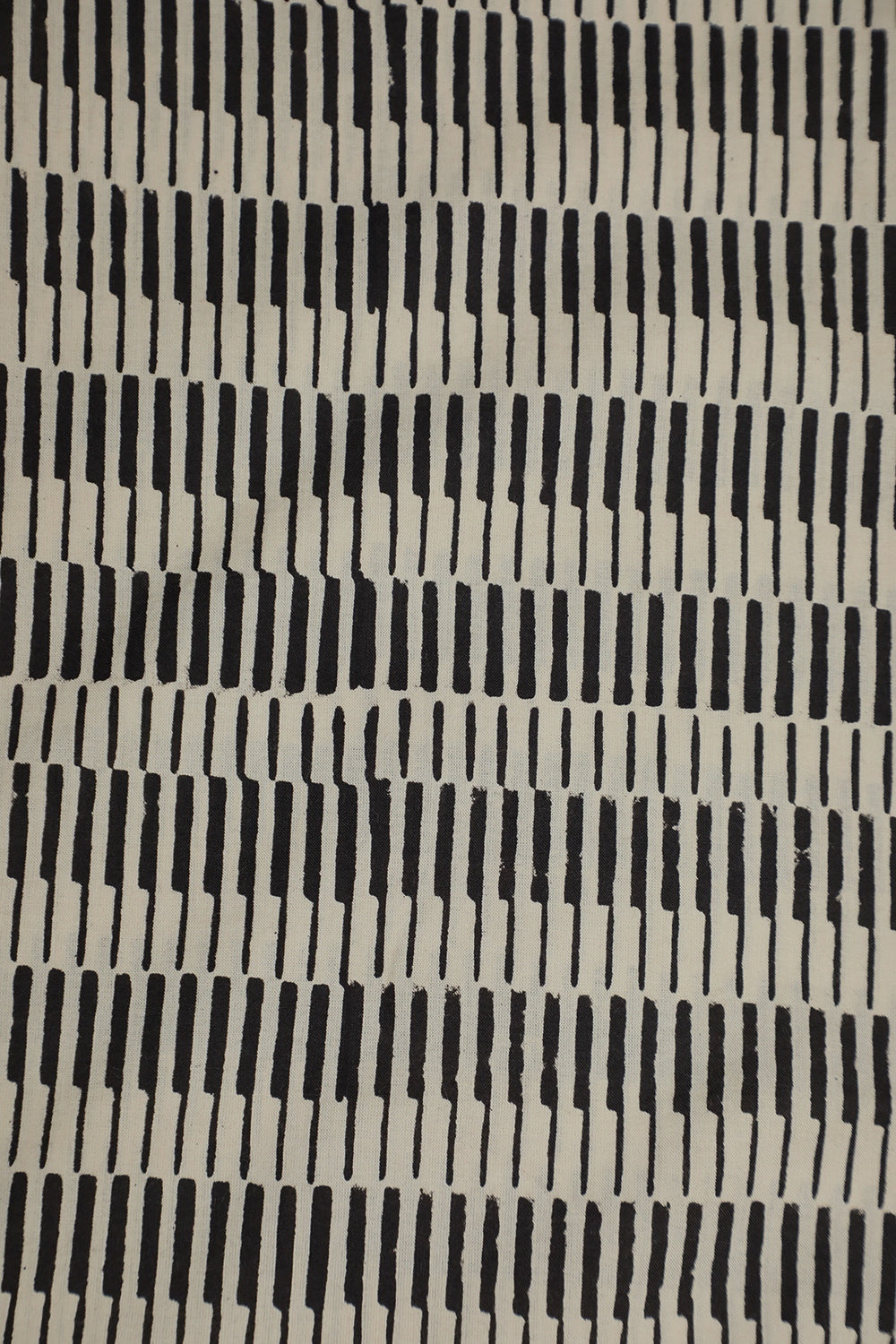 Black Stripes on Cream Stitched Pant