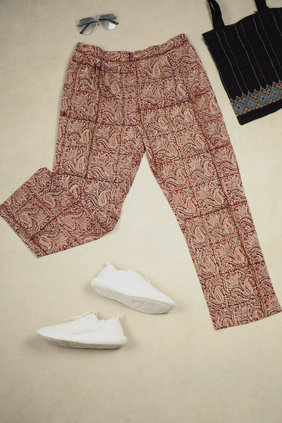 Paisley Block Printed Kalamkari Pant