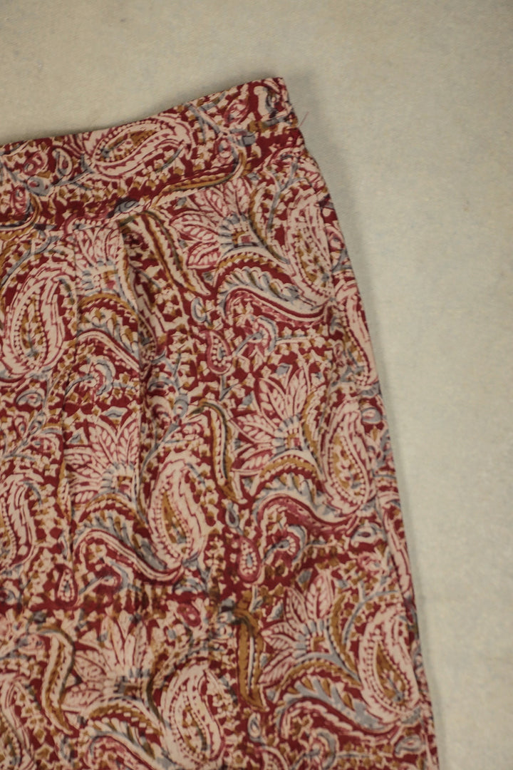 Paisley Block Printed Kalamkari Pant
