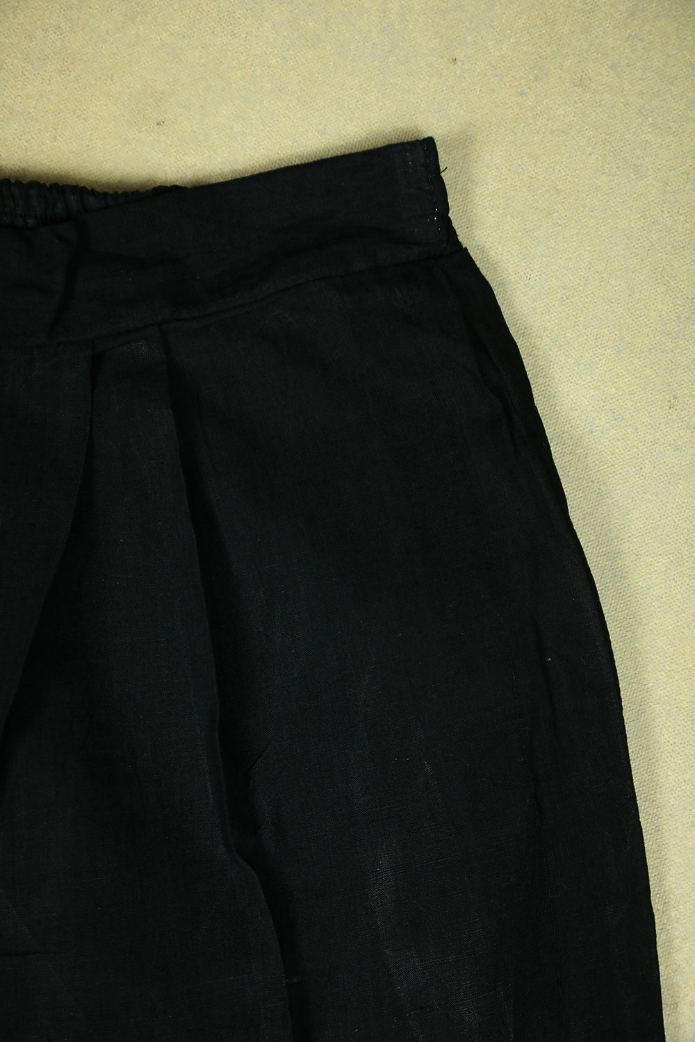 Black Handwoven Mangalagiri Stitched Pant
