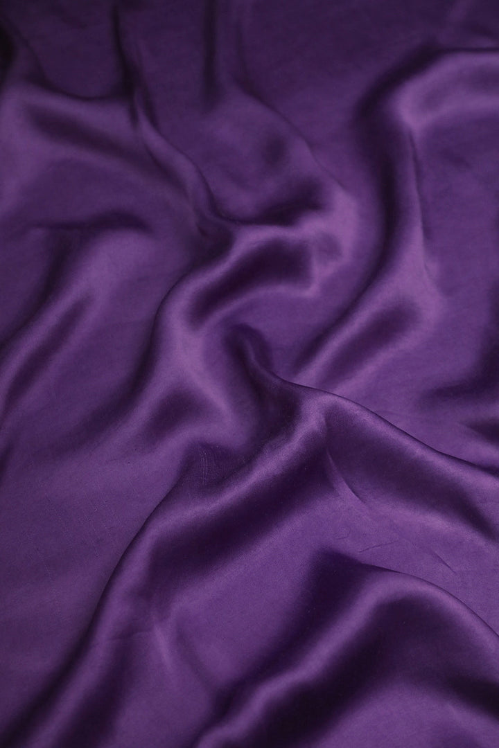 Pleasant Purple Plain Modal Silk Fabric-1.4m