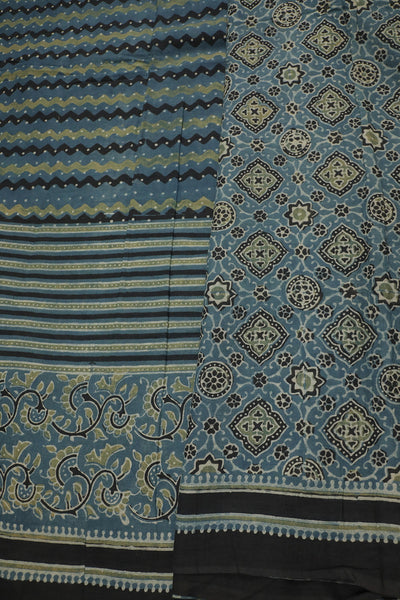 Ajrak Mul Cotton Saree - Matkatus