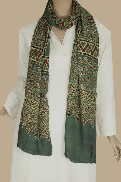  Ajrak Modal Silk Stole - Matkatus