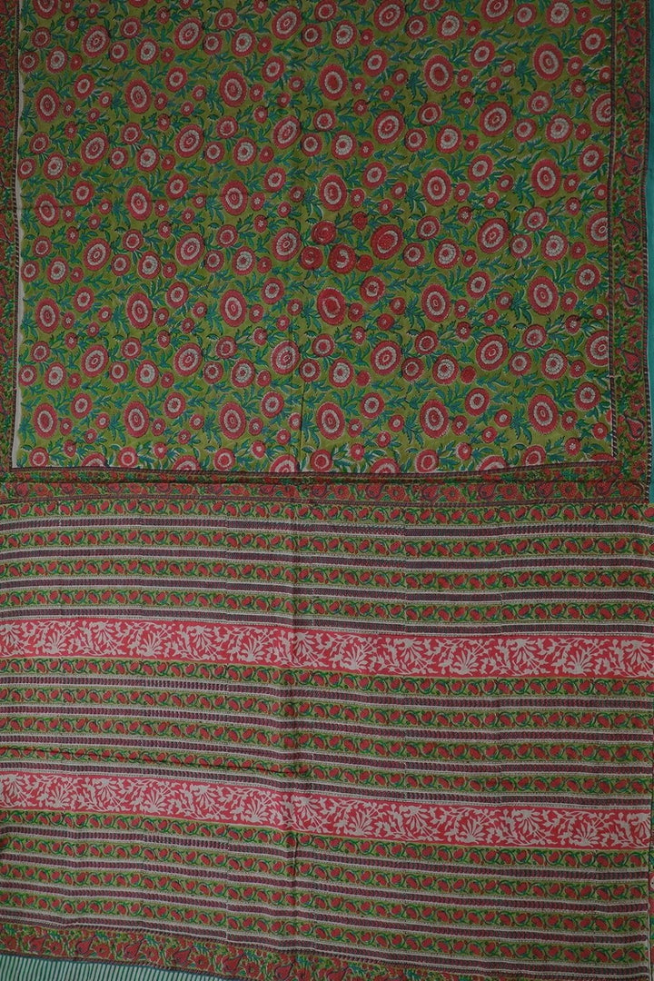 Block Printed Saree - Matkatus
