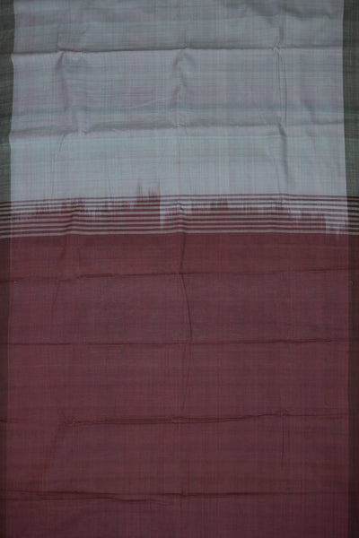 Shaded Blue with Maroon Handspun Handwoven Saree