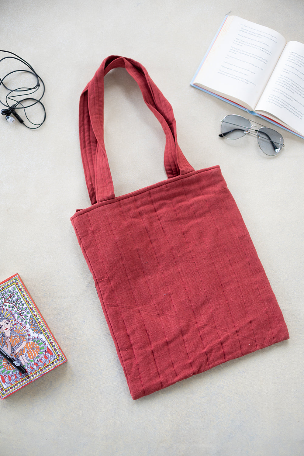 Maroon Kutch Embroidered Bag