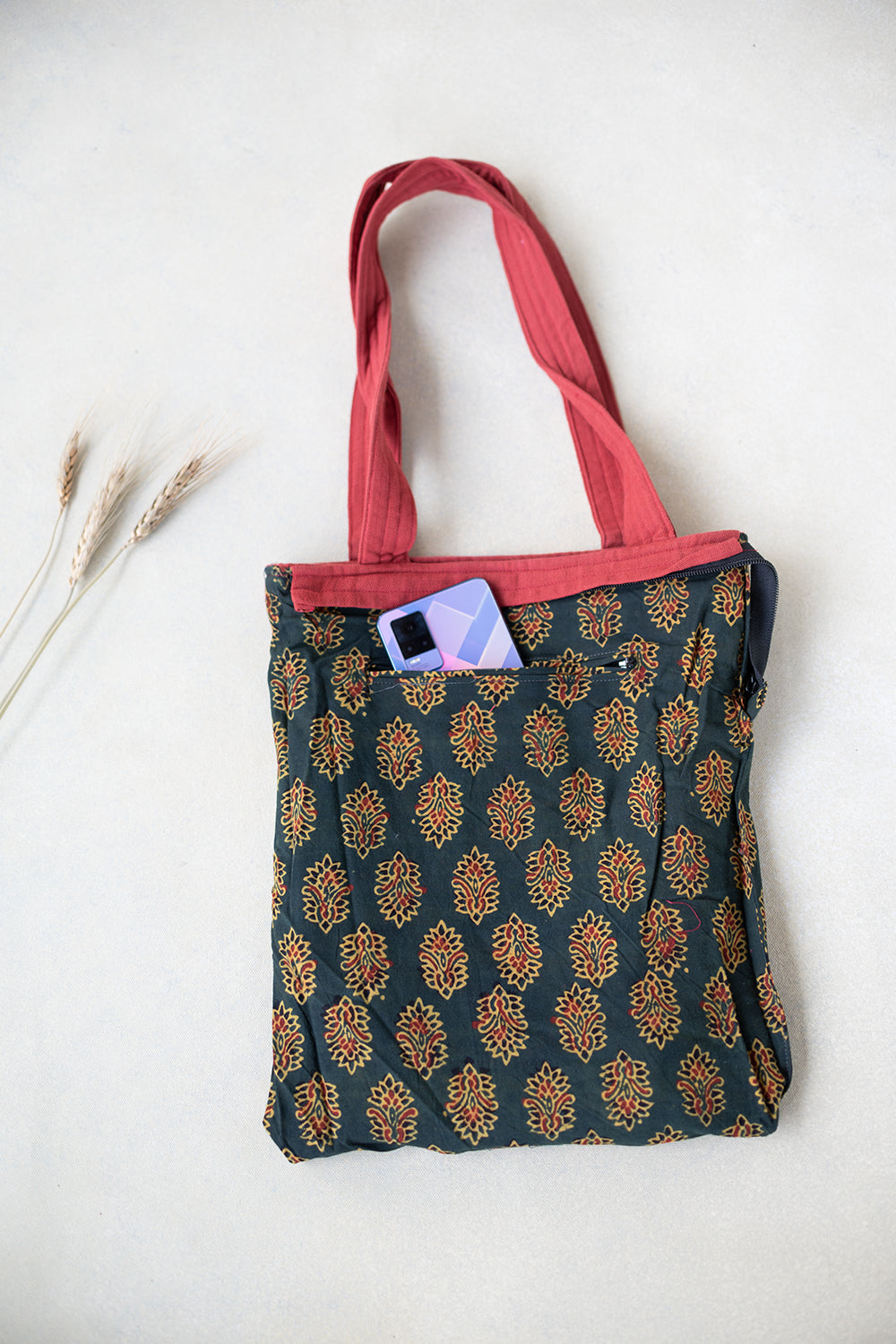 Maroon Kutch Embroidered Bag