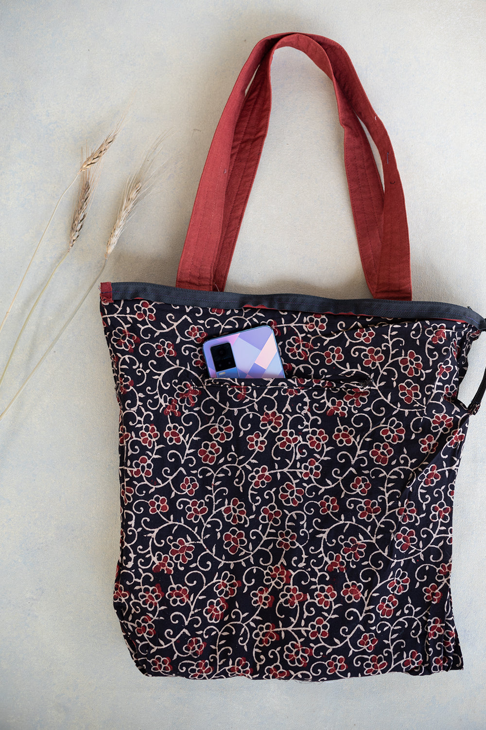 Maroon Kutch Embroidered Bag