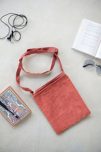 Rust Kutch Orange Embroidered Bag