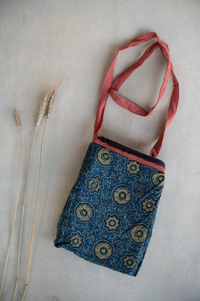 Rust Kutch Orange Embroidered Bag