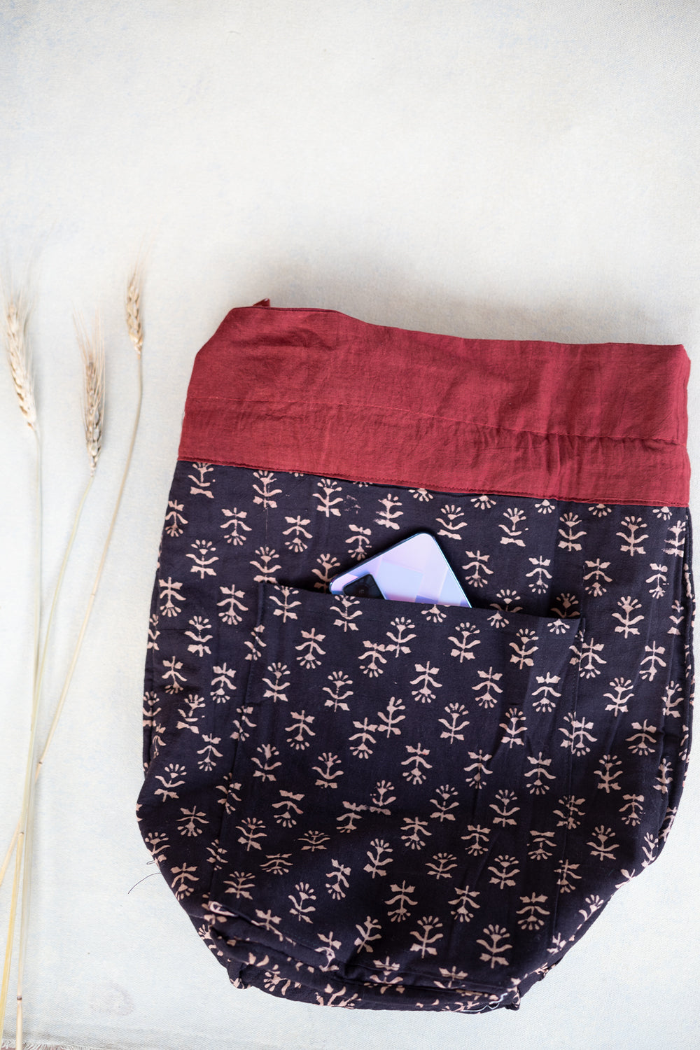 Maroon Kutch Embroidered Bag