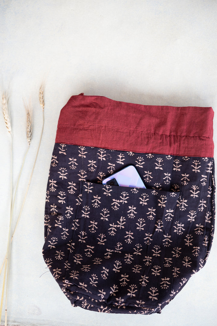 Maroon Kutch Embroidered Bag