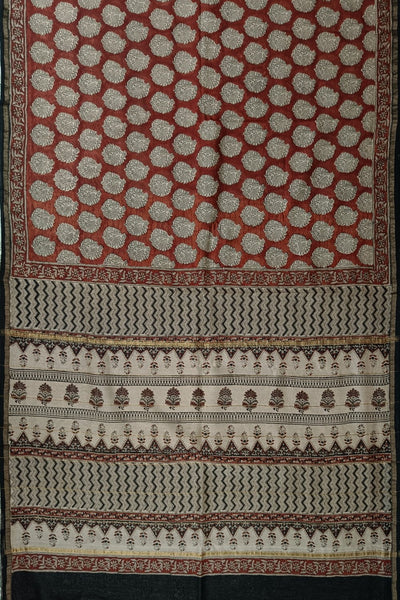 Bagru Print Saree - Matkatus