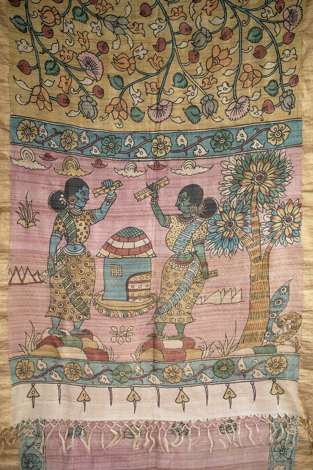Pen Kalamkari Sarees  - Matkatus 