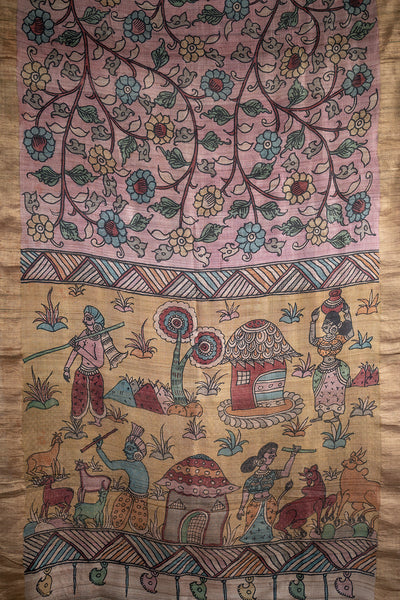 Pen Kalamkari Sarees  - Matkatus 