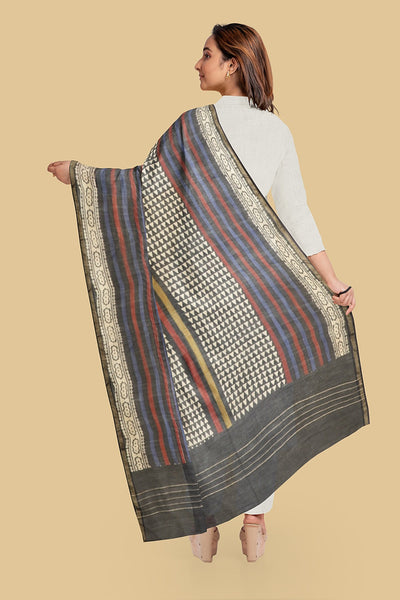 Silk Cotton Dupatta - Mataktus