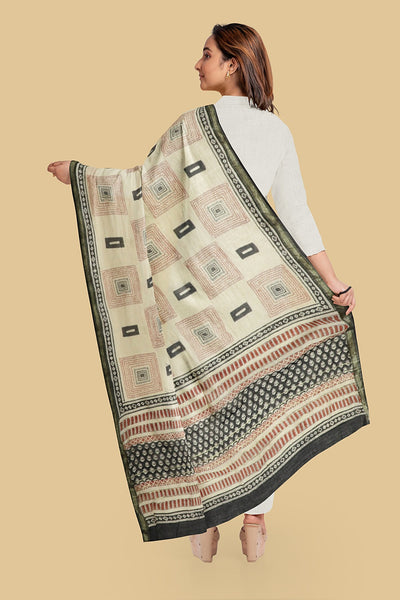 Silk Cotton Dupatta - Mataktus