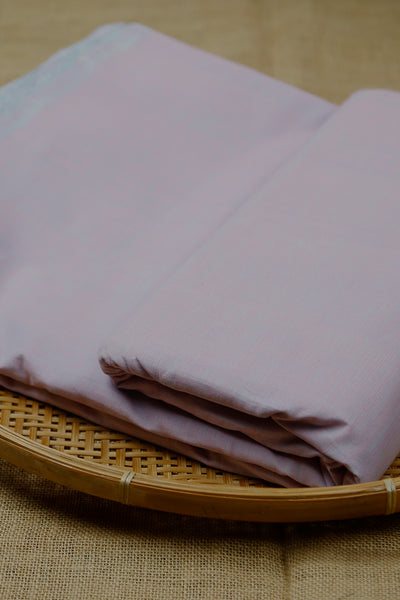 Baby Purple Handwoven Plain Mangalagiri Cotton Fabric