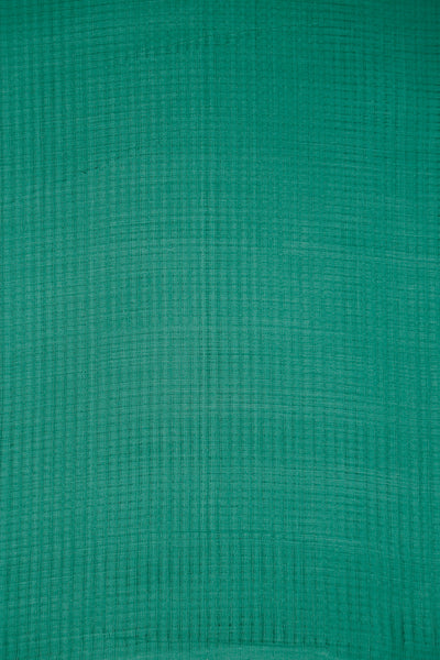 Peacock Green Missing Checks Mangalagiri Cotton Fabric - 0.65m