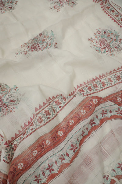 Block Printed Dupatta - Matkatus