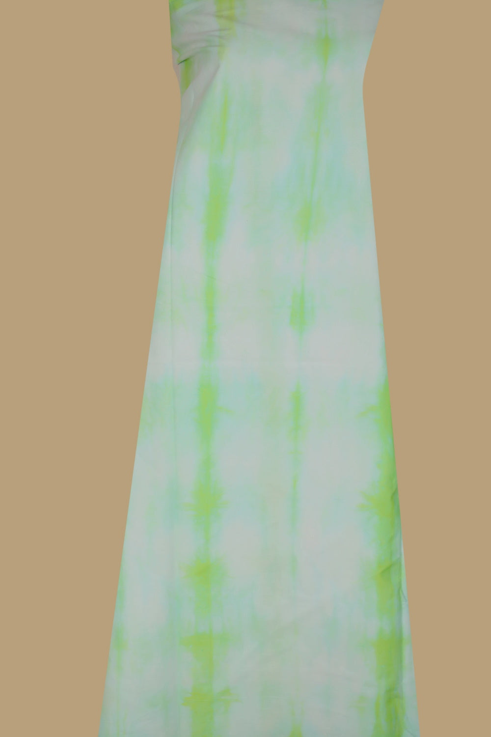 Shades of Yellow and Green Tie & Dye Kurta Fabric - 2.4m