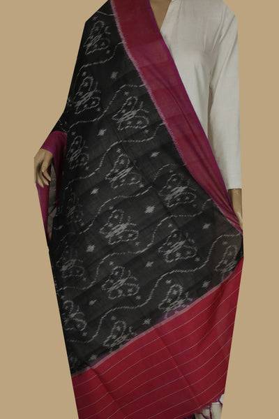 Ikat Cotton Dupatta - Matkatus