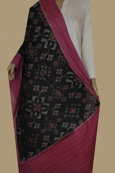 Ikat Cotton Dupatta - Matkatus