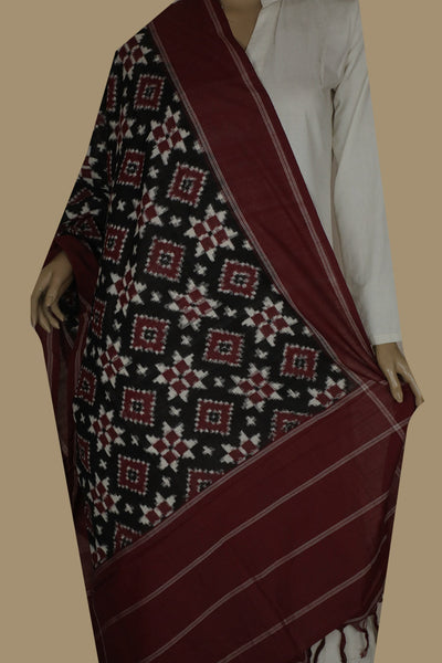 Ikat Cotton Dupatta - Matkatus