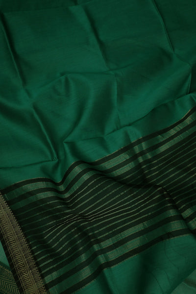 Dark Spring Green Maheshwari Silk Cotton Dupatta