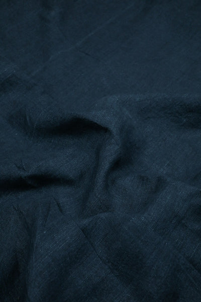 Shade of Blue Handwoven Linen Fabric - 1.5m