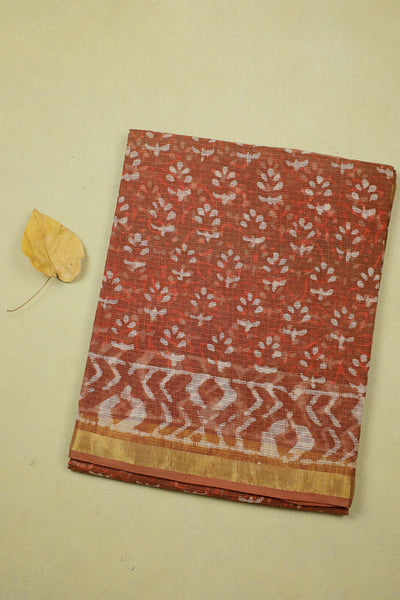 Block Printed Saree - Matkkatus
